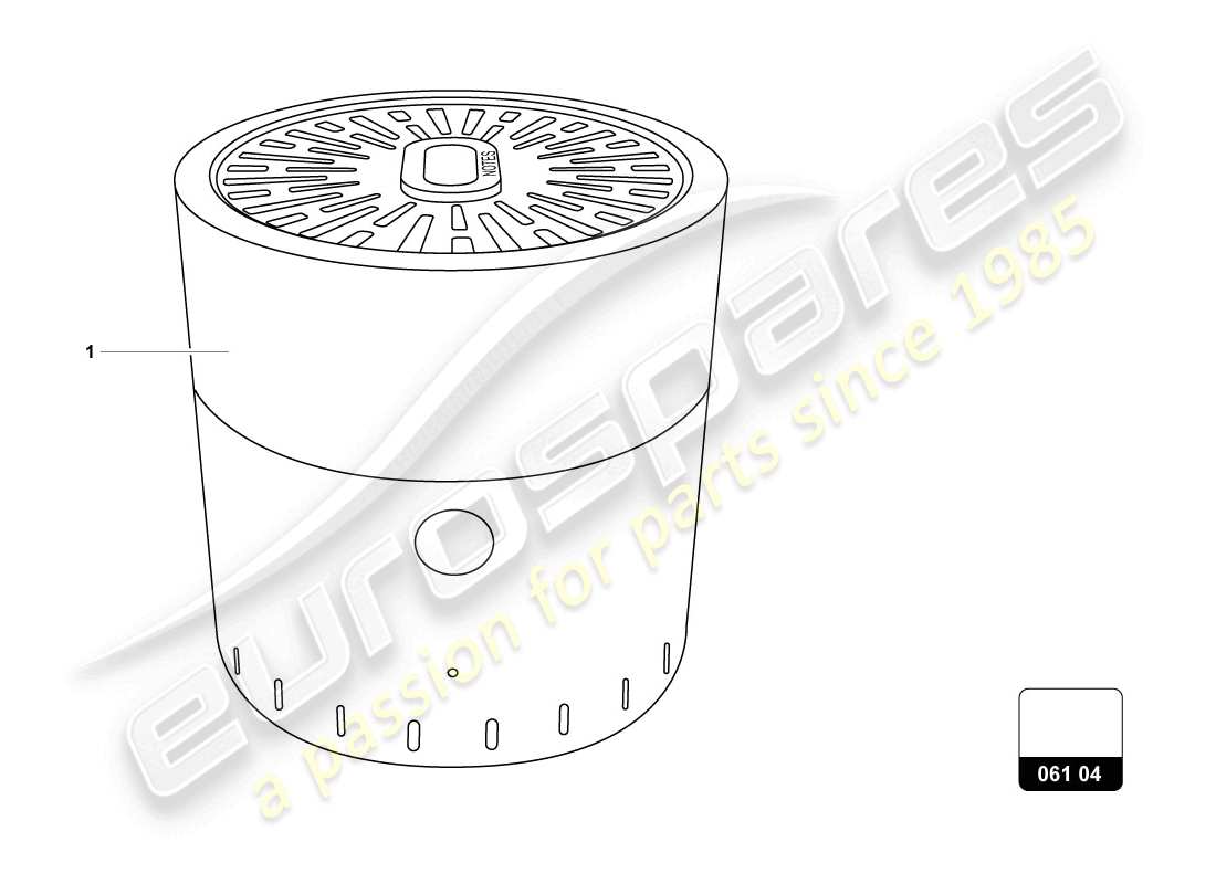 lamborghini urus (accessories) diagrama de piezas de la rueda del ventilador