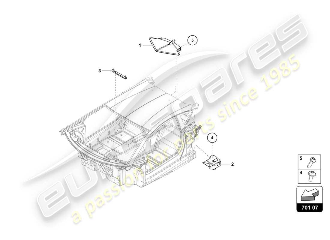 lamborghini centenario coupe (2017) chasis diagrama de piezas