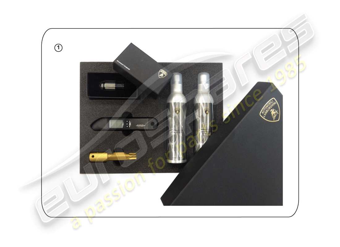 lamborghini accessories (lp600-4 zhong coupe) diagrama de piezas del set decorativo
