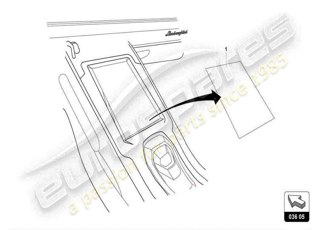lamborghini huracan evo coupe (accessories) protección contra impactos diagrama de piezas