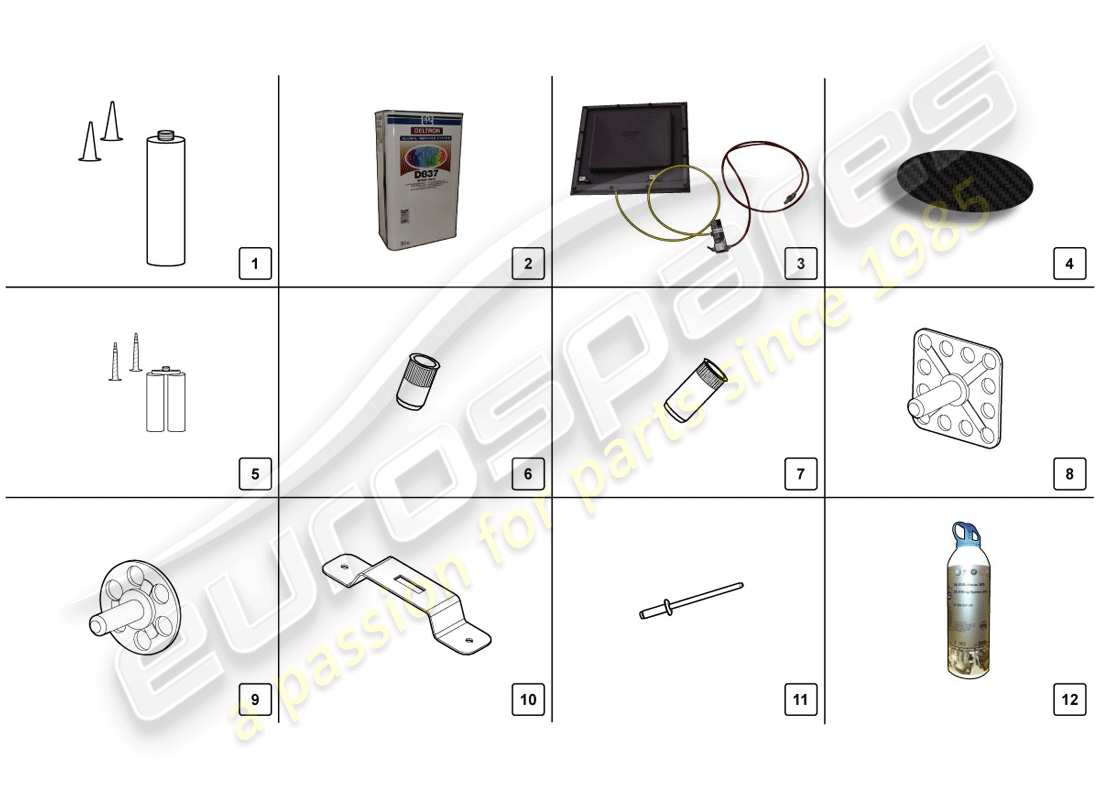 lamborghini lp720-4 coupe 50 (2014) repair set diagrama de piezas