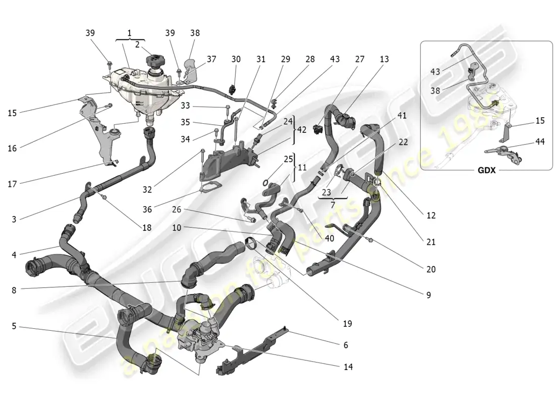 diagrama de pieza que contiene el número de pieza 675001808
