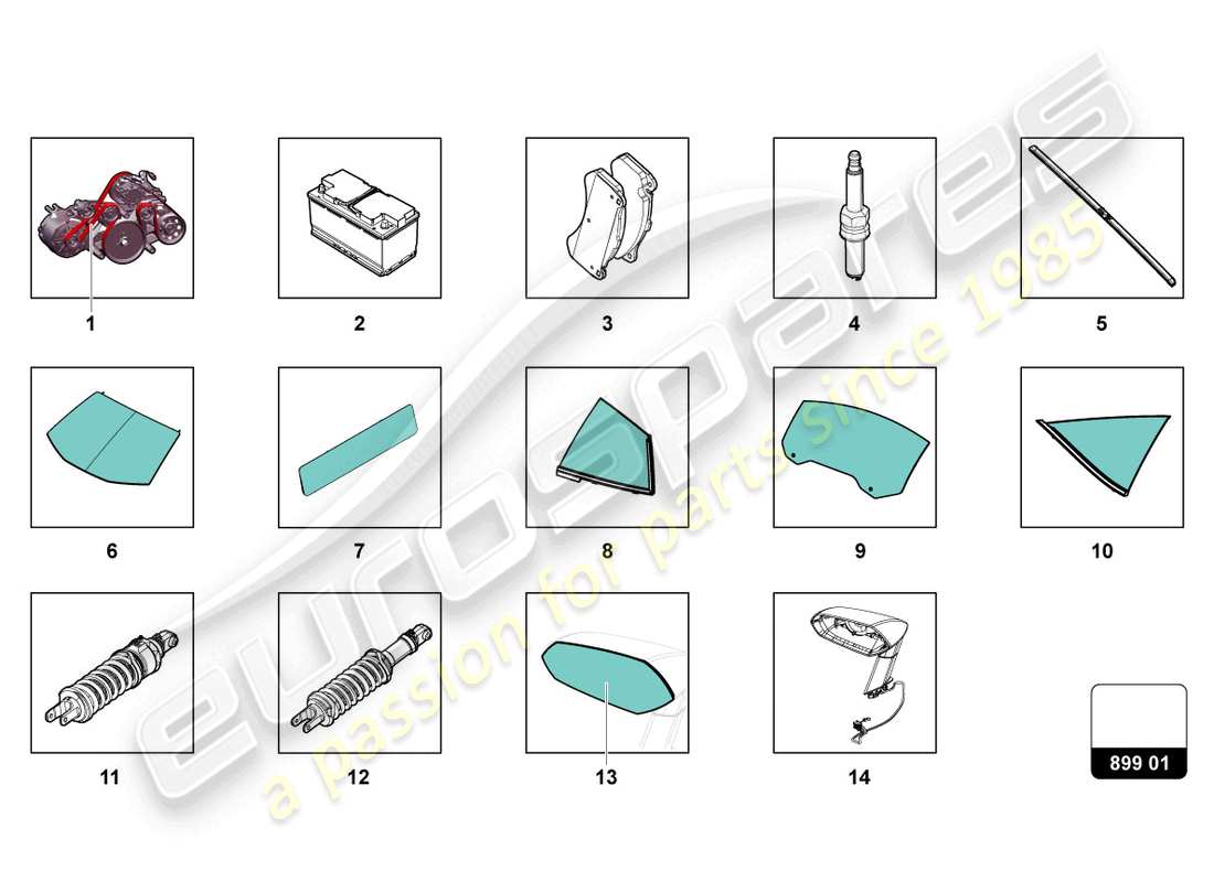 lamborghini sian (2021) para recoger diagrama de piezas
