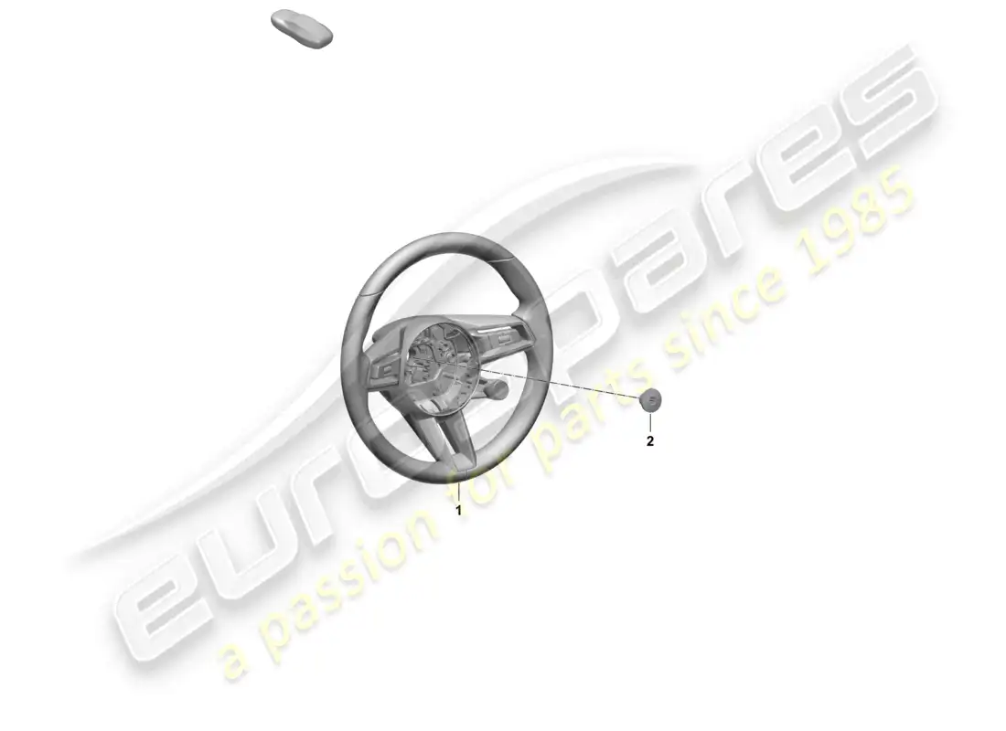 porsche 2026 (taycan 9j1-2) volante multi (piel) diagrama de piezas