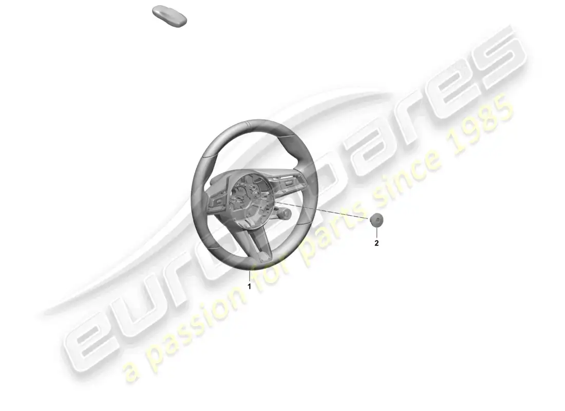 porsche 2026 (taycan 9j1-2) volante multideportivo (race-tex) con calefacción diagrama de piezas