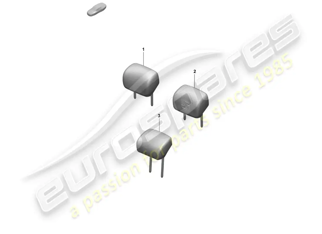porsche 2025 (taycan 9j1-2) reposacabezas diagrama de piezas