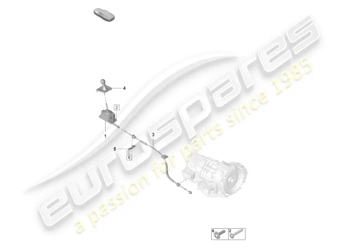 porsche 2022 (992-1 gt3/rs/st) palanca selectora 7-speed caja de cambios automática - pdk - diagrama de piezas