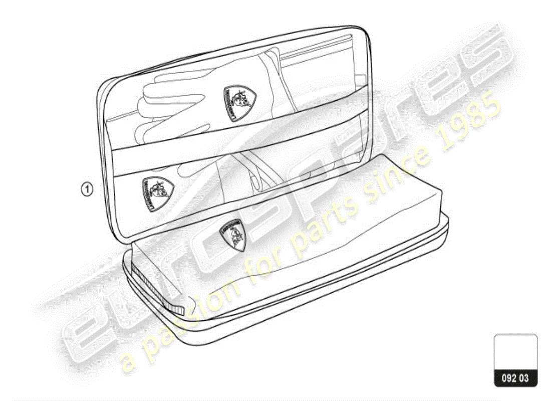 lamborghini urus (accessories) diagrama de piezas del equipo de seguridad