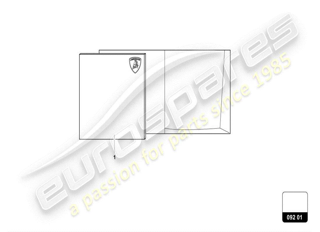 lamborghini urus (accessories) juego de agentes de limpieza diagrama de piezas