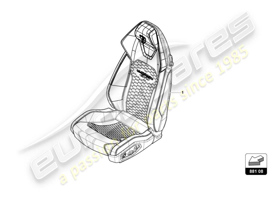 lamborghini lp580-2 spyder (2018) asiento q diagrama de piezas