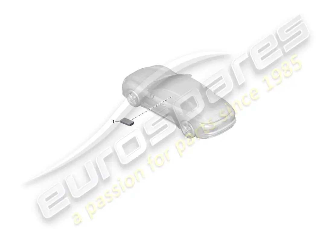 porsche 2025 (taycan 9j1-2) cargador de inducción para teléfono móvil diagrama de piezas