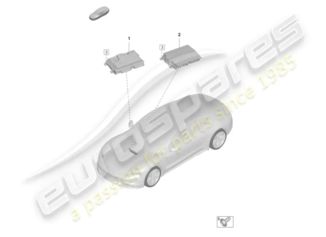 porsche 2021 (taycan 9j1-1) amplificadores diagrama de piezas