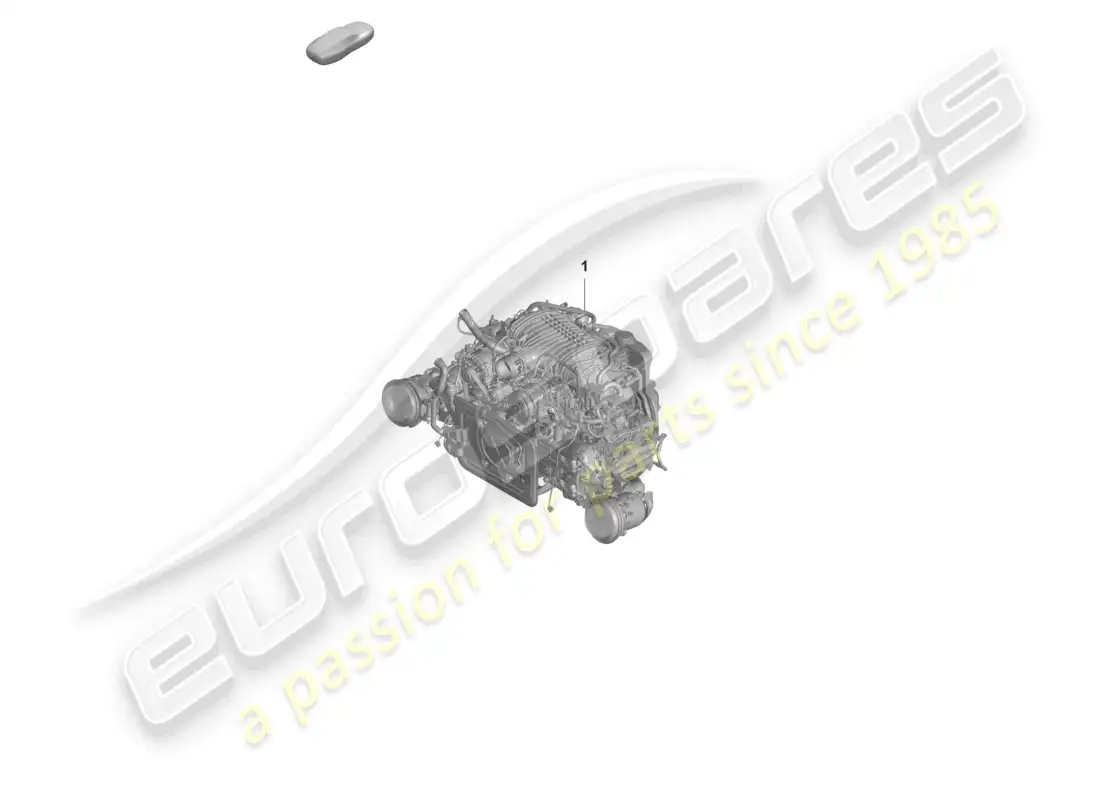 porsche 2022 (992-1 gt3/rs/st) motor de repuesto pero sin: diagrama de piezas del filtro de partículas de gasolina