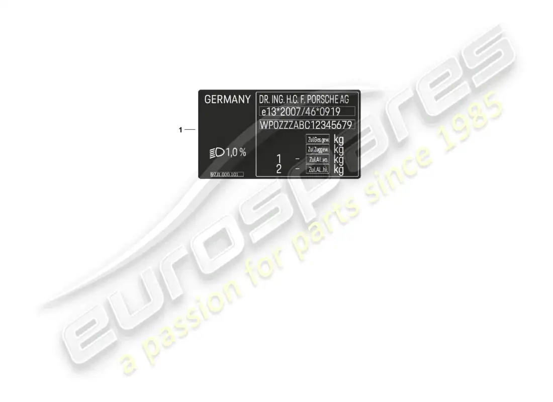 porsche 2021 (taycan 9j1-1) señales/avisos d >>- mj 2021 diagrama de piezas