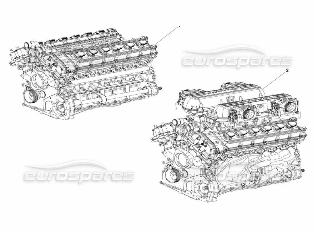 lamborghini murcielago lp670 ensamblaje del motor diagrama de piezas