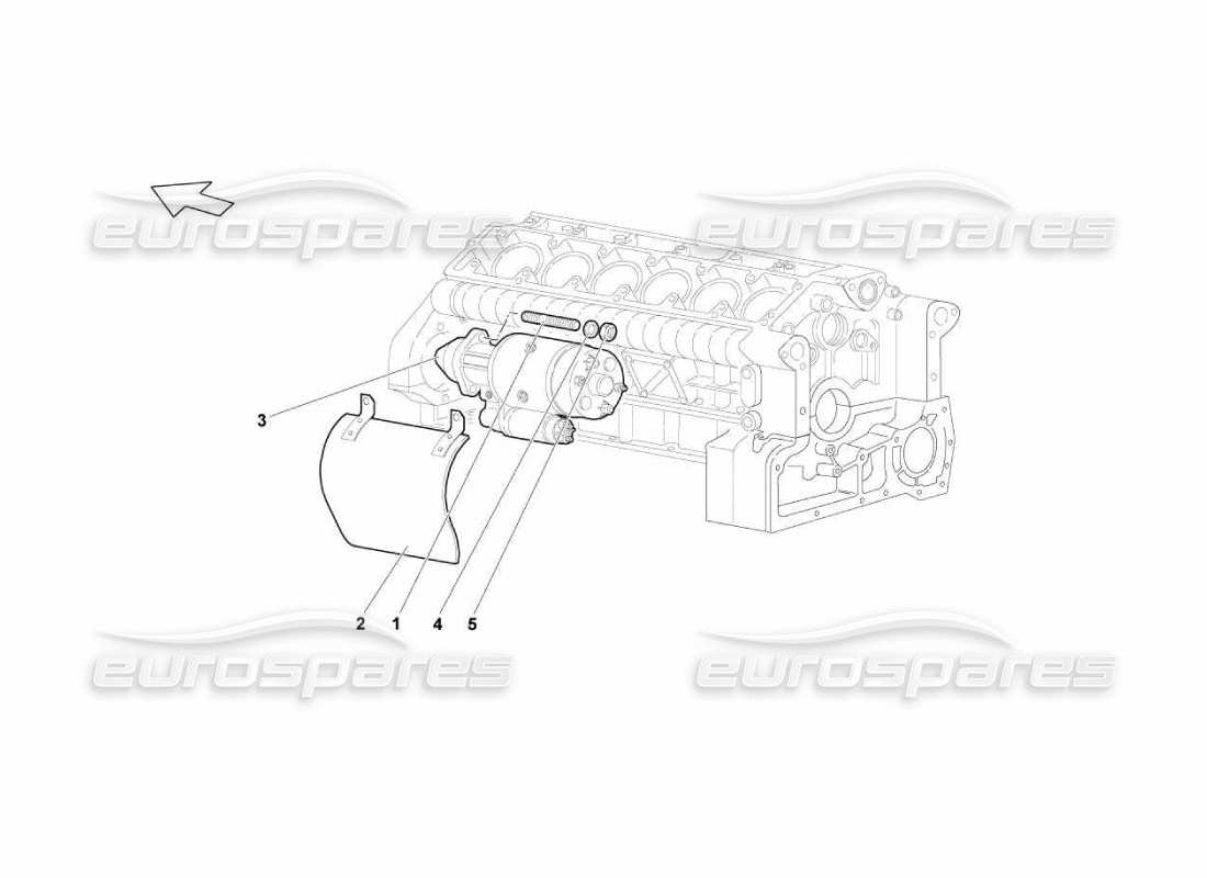 un diagrama de piezas del catálogo de piezas lamborghini murcielago lp670
