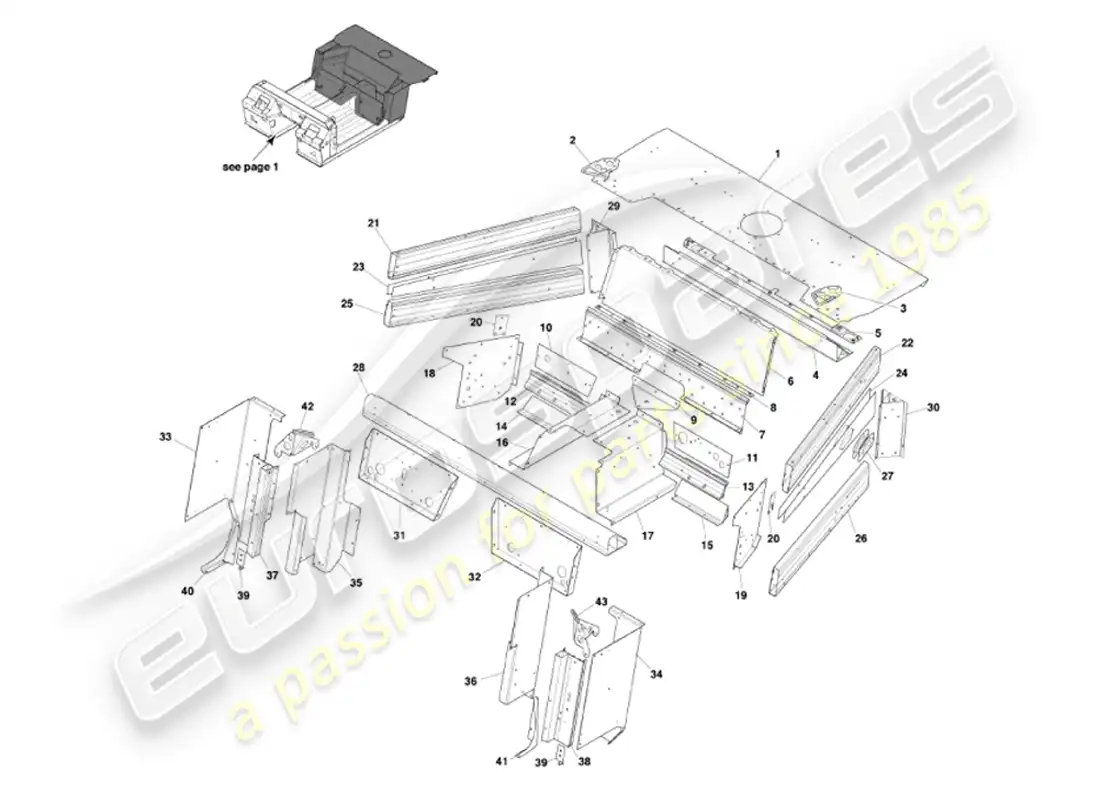 aston martin vanquish (2007) underbody2 diagrama de piezas