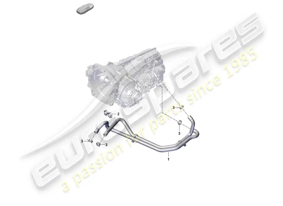 porsche 2023 (992-1 gt3/rs/st) caja de cambios manual sistema de refrigeración del aceite de la caja de cambios diagrama de piezas