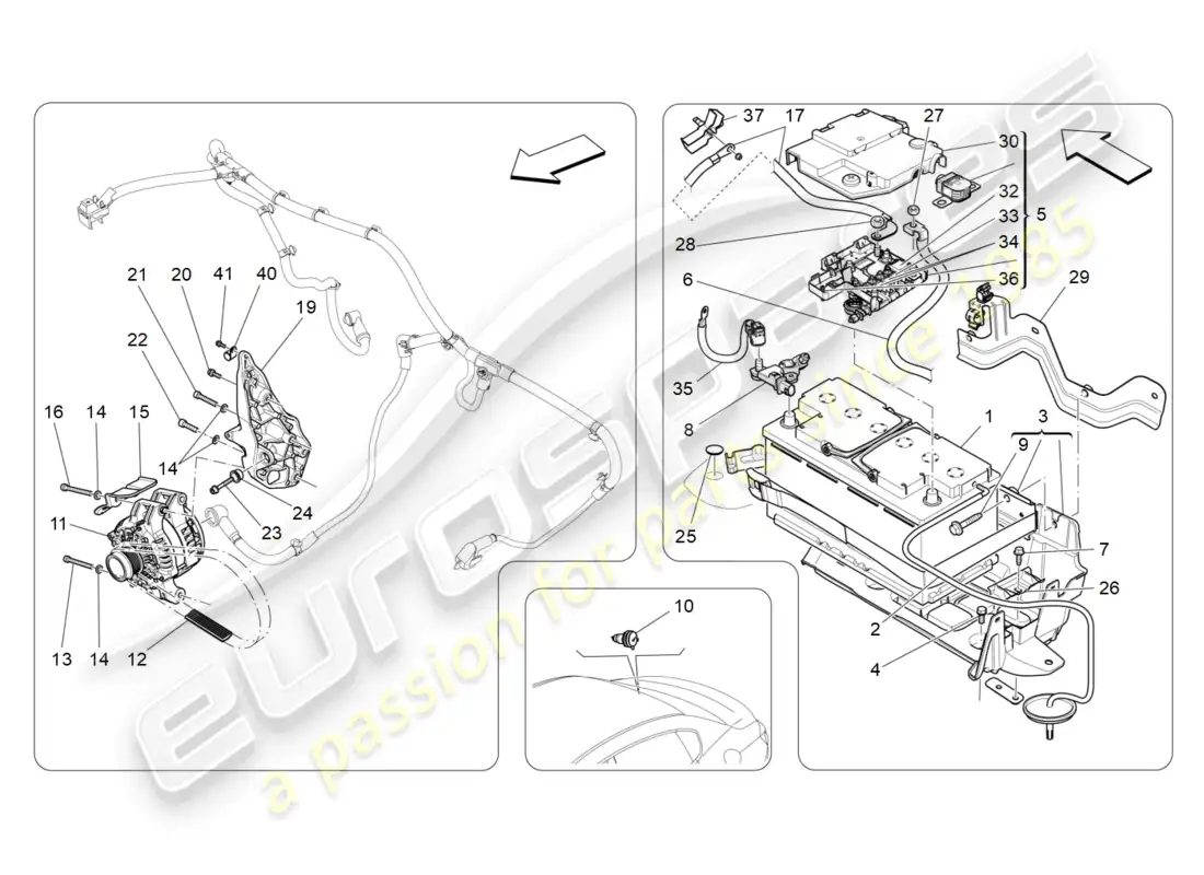 maserati ghibli (2015) energy generation and accumulation diagrama de piezas