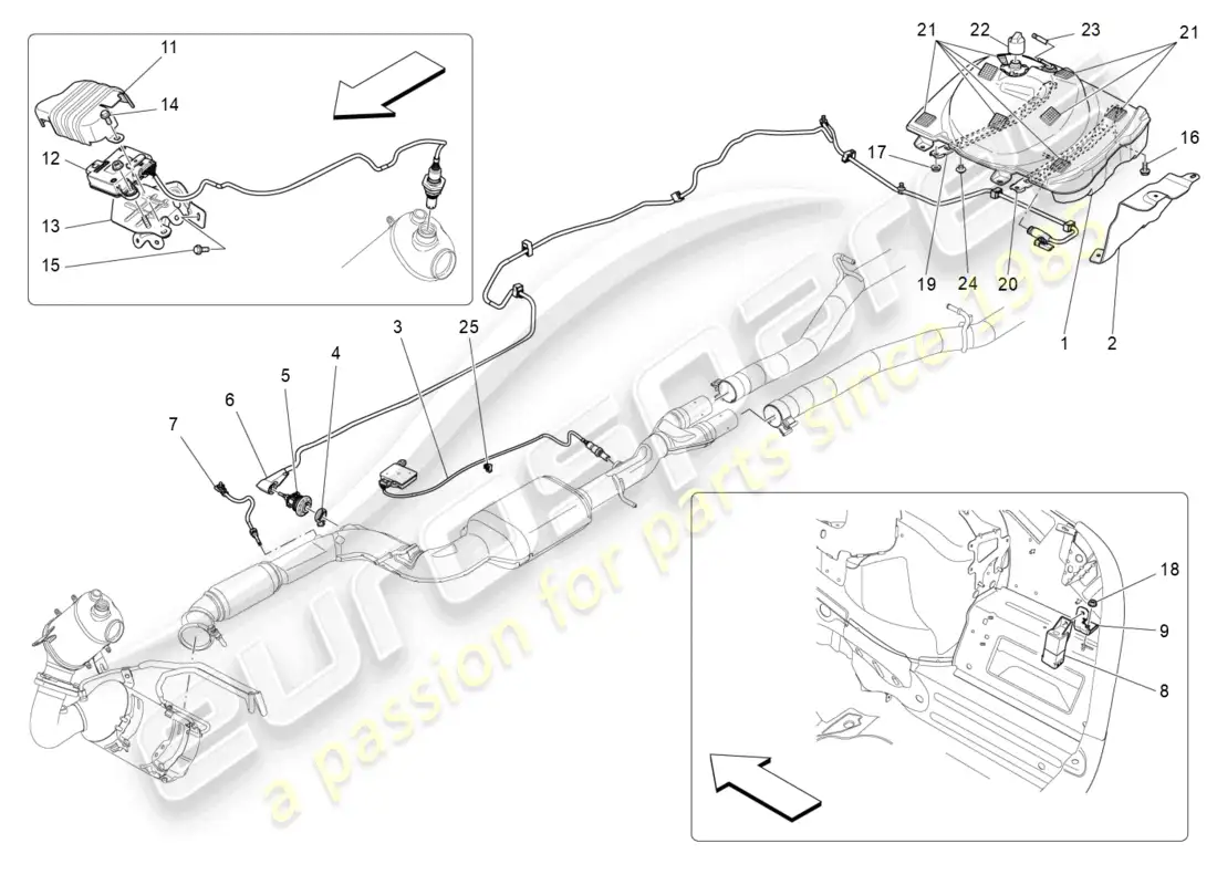 maserati ghibli (2016) sistema adblue diagrama de piezas