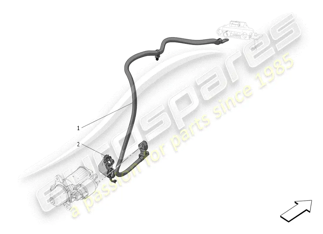 maserati grecale modena (2023) cableado principal diagrama de piezas
