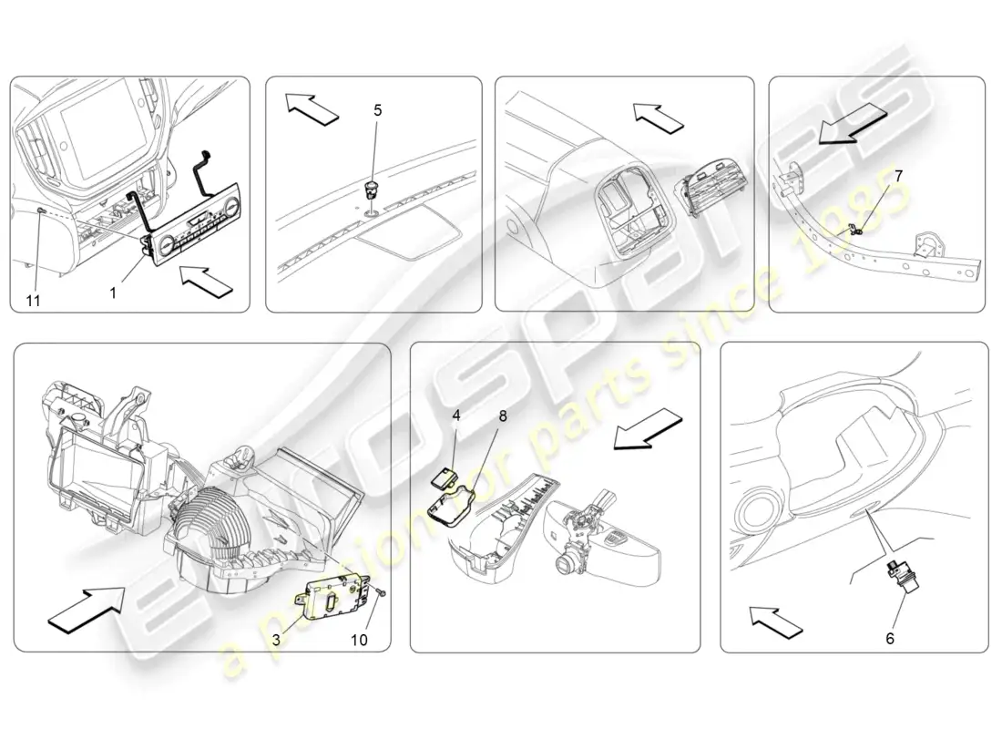 maserati ghibli (2016) a/c unit: electronic control diagrama de piezas