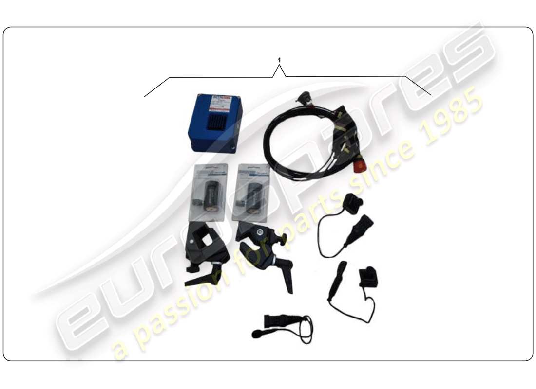 lamborghini super trofeo (2009-2014) diagrama de piezas del registrador de datos visus