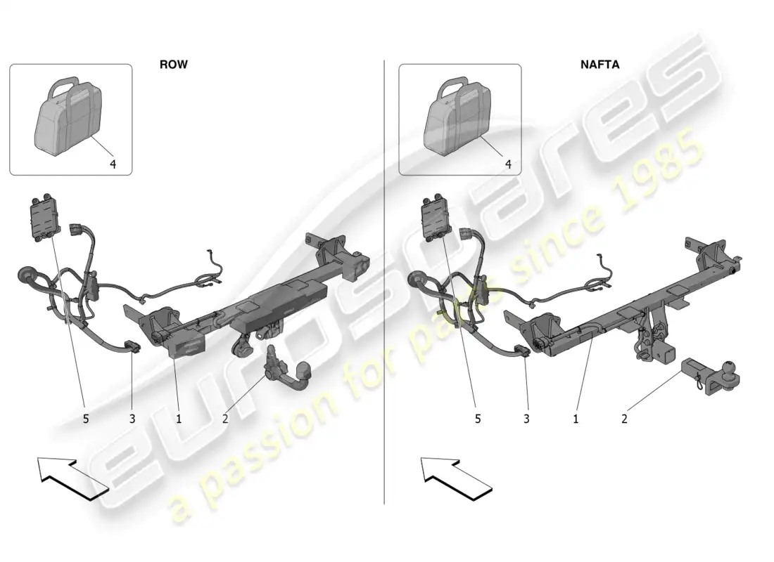 maserati grecale trofeo (2023) estándar proporcionado diagrama de piezas