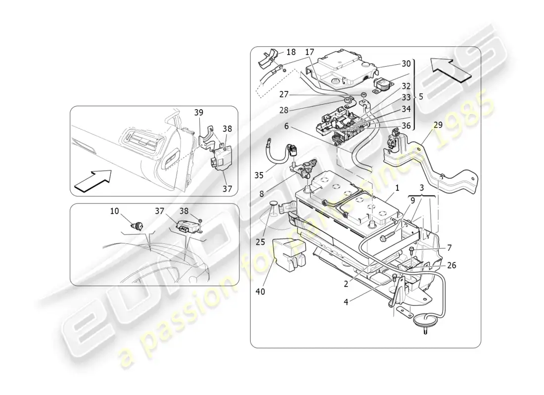 maserati ghibli fragment (2022) energy generation and accumulation diagrama de piezas