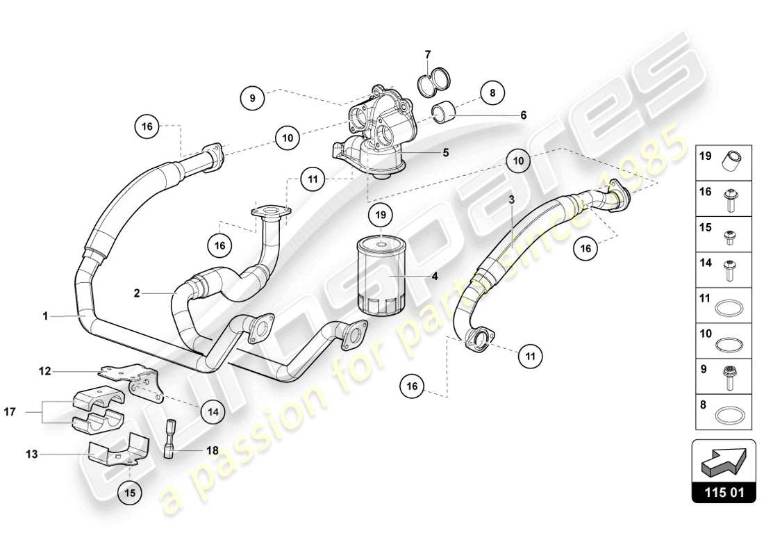 diagrama de pieza que contiene el número de pieza n10196104