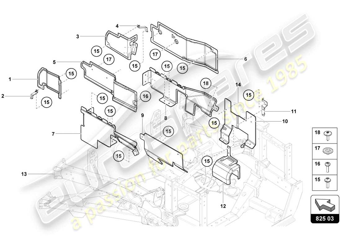 diagrama de pieza que contiene el número de pieza 470825720b
