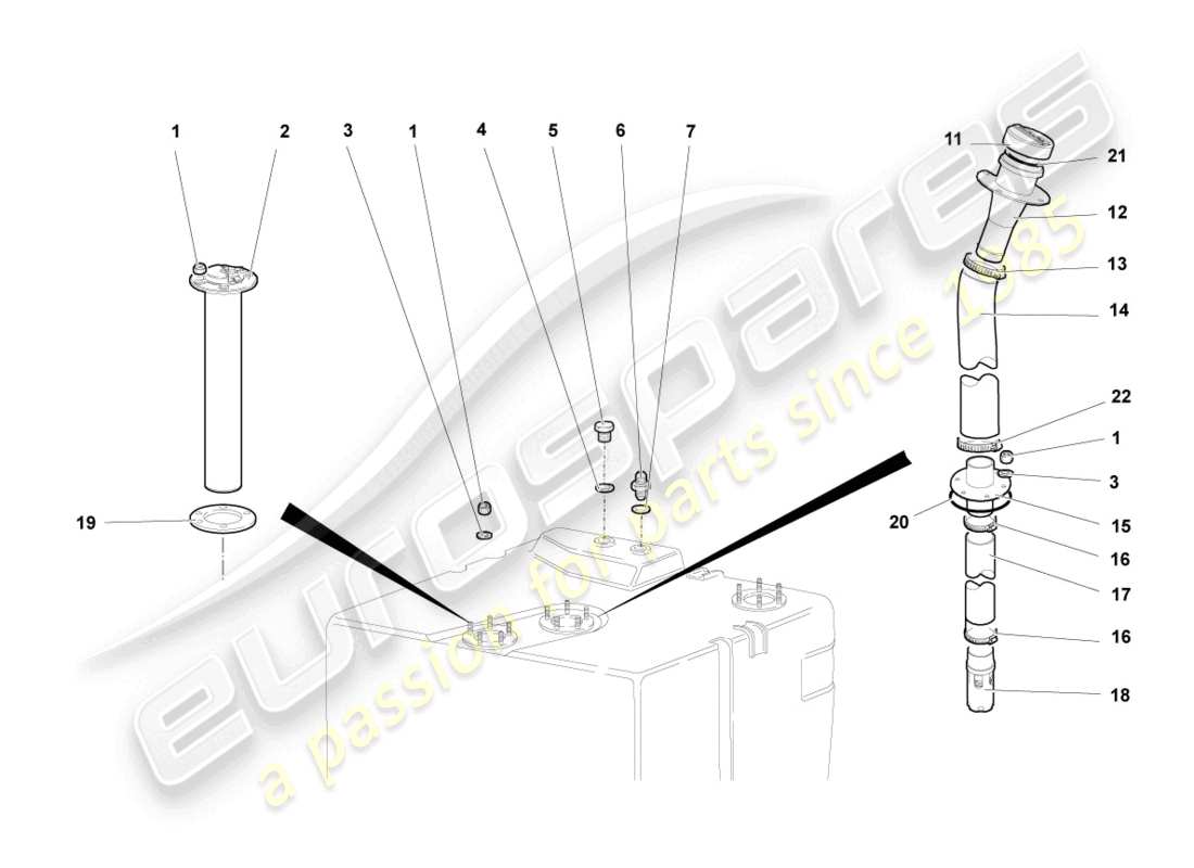 un diagrama de piezas del catálogo de piezas lamborghini murcielago coupe (2003)