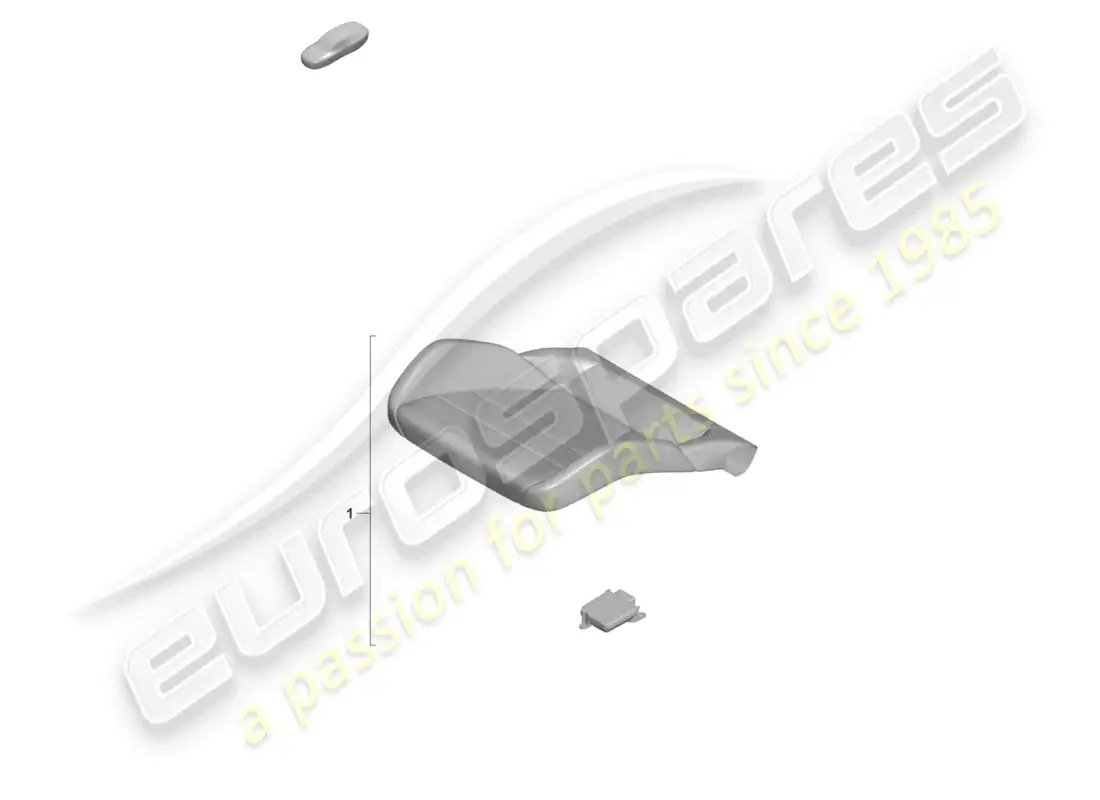 porsche 2022 (992-1 gt3/rs/st) juego de reparación para sensor de asiento ocupado (lado del pasajero) solo para: ee. uu. canadá diagrama de piezas
