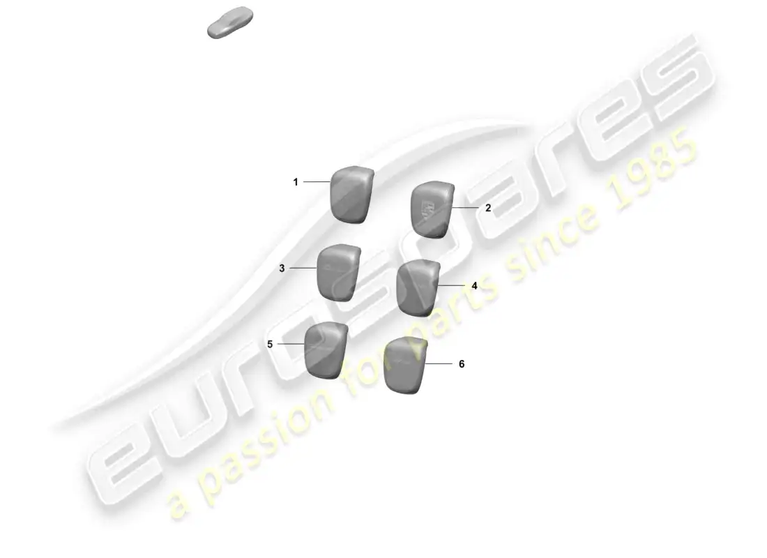 porsche 2025 (taycan 9j1-2) reposacabezas diagrama de piezas