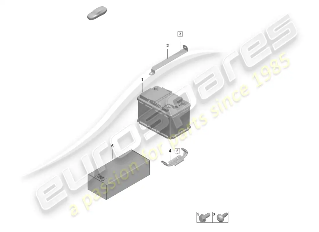porsche 2024 (992-2 gt3/rs/st) batería diagrama de piezas