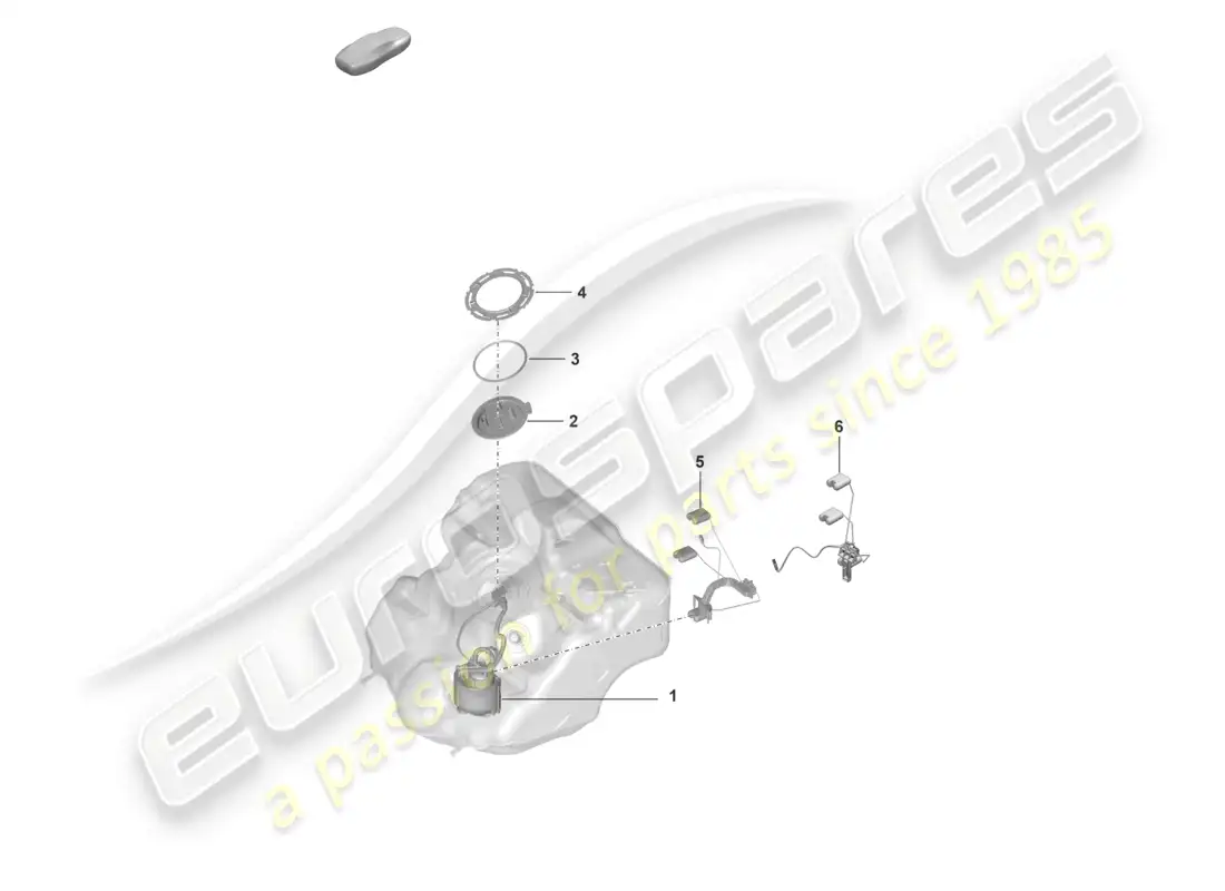 porsche 2026 (992-2 gt3/rs/st) bomba de combustible transmisor para indicador de combustible diagrama de piezas