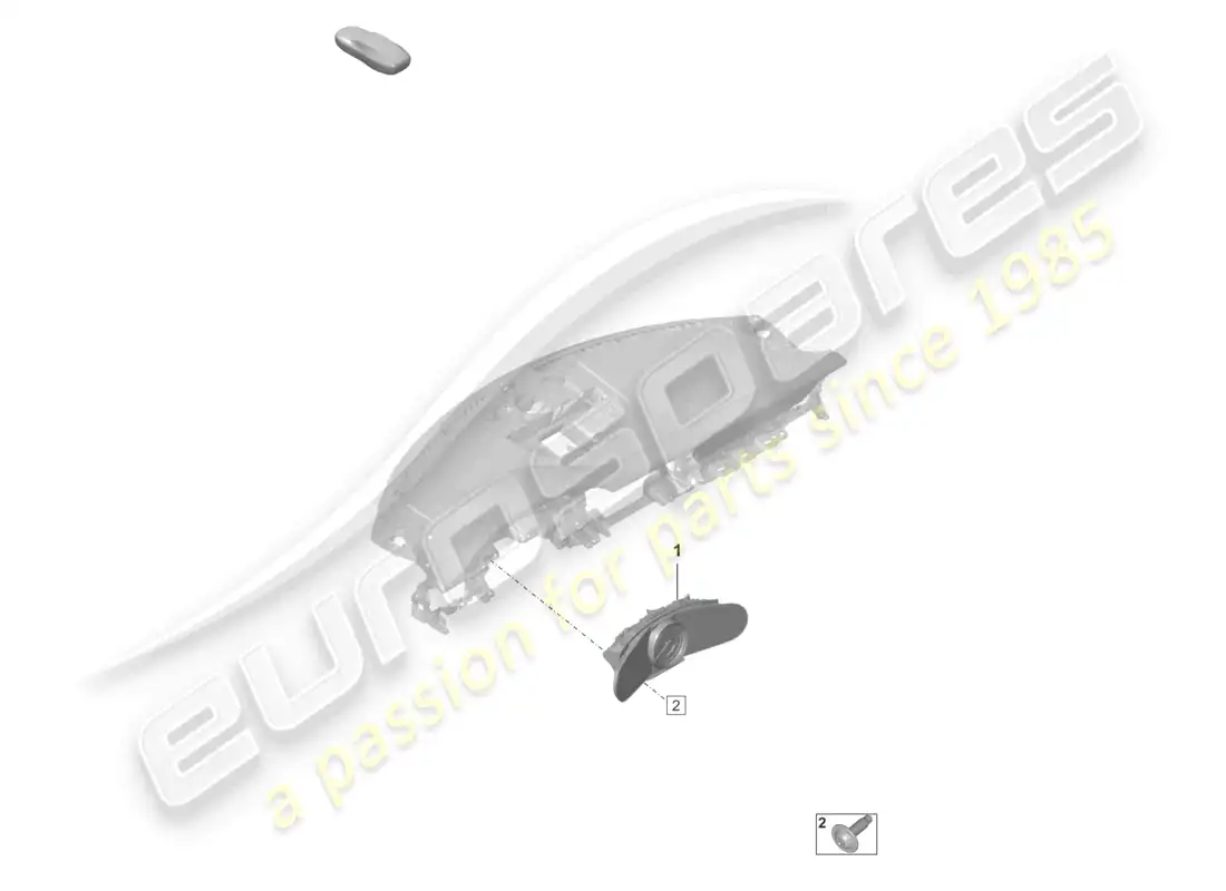 porsche 2021 (992-1 gt3/rs/st) instrumento combi diagrama de piezas