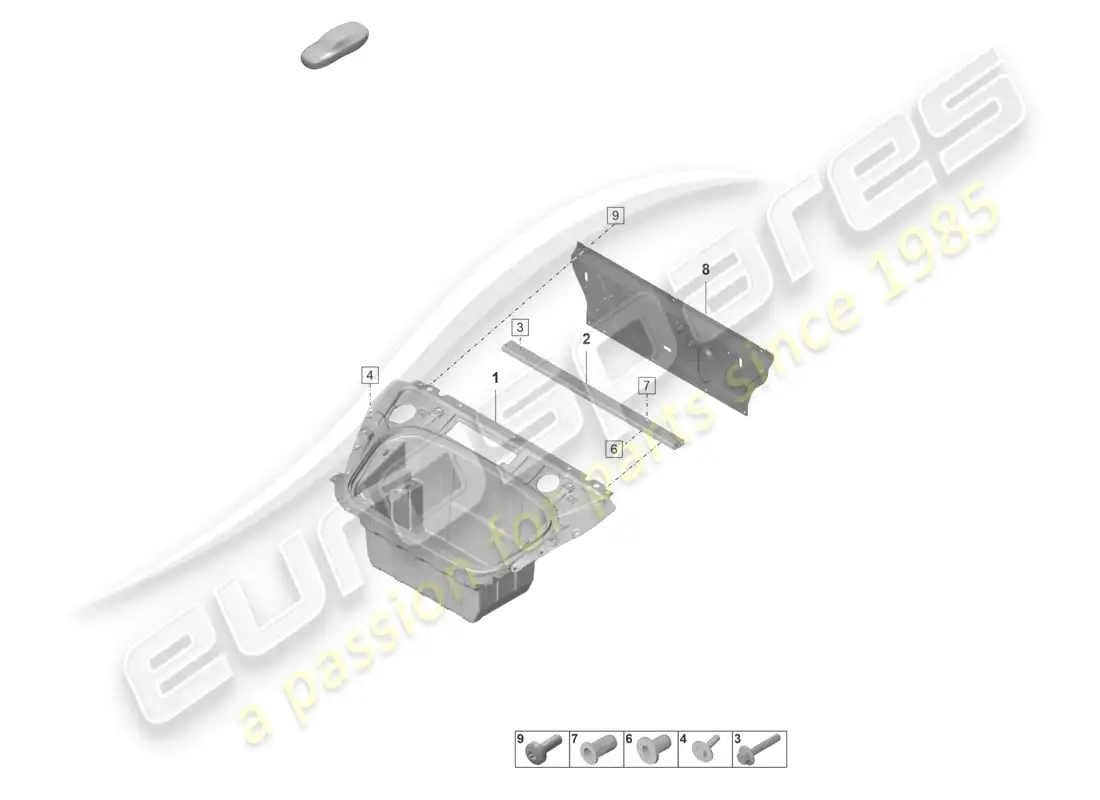 porsche 2022 (taycan 9j1-1) parte delantera revestimiento del compartimento de equipaje diagrama de piezas