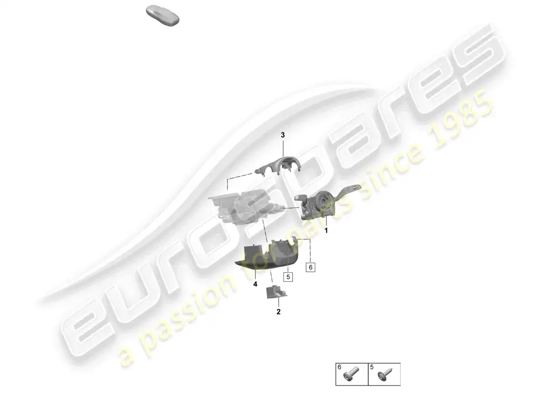 porsche 2026 (taycan 9j1-2) interruptor de la columna de dirección diagrama de piezas