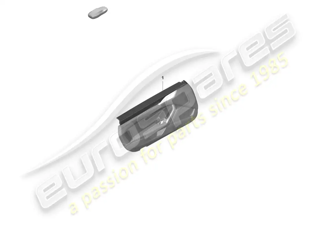 porsche 2022 (992-1 gt3/rs/st) panel de puerta para vehículos con equipamiento exclusive revestimiento del panel de puerta (cuero) con costuras de color paquete touring esquema de piezas