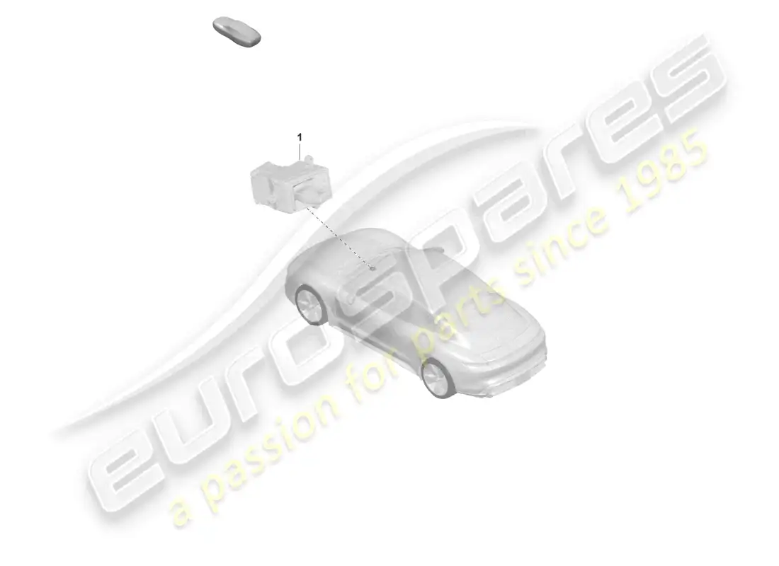porsche 2020 (taycan 9j1-1) mecanismo selector diagrama de piezas