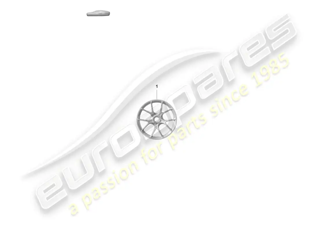 porsche 2022 (992-1 gt3/rs/st) diagrama de piezas del cierre centralizado de llantas de aleación
