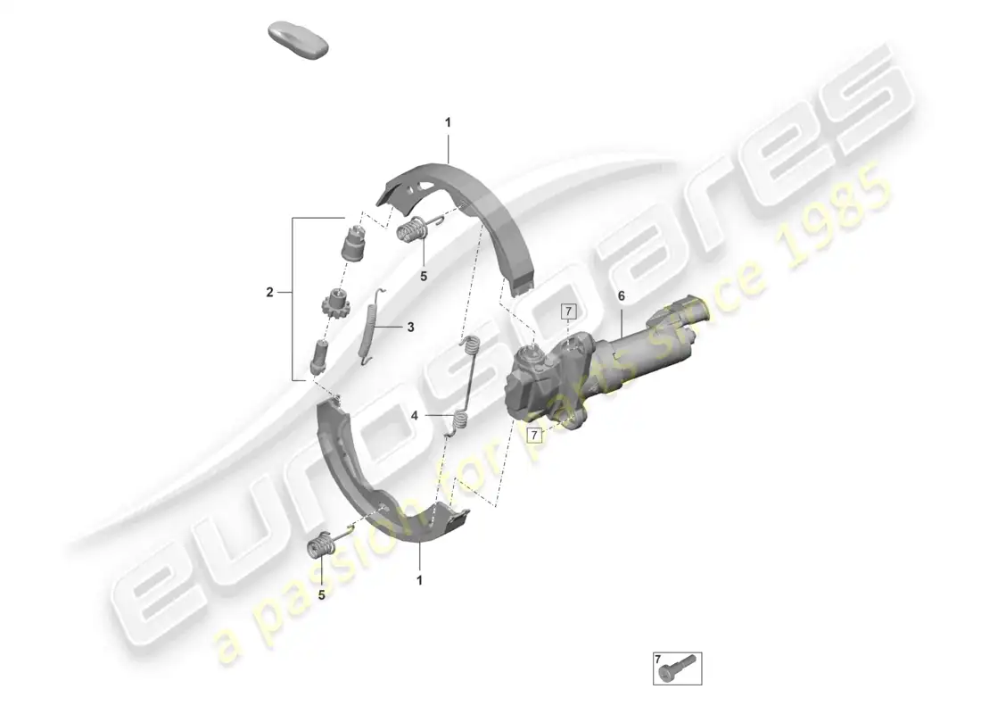 porsche 2022 (992-1 gt3/rs/st) freno de estacionamiento d >>- 28.11.2021 diagrama de piezas