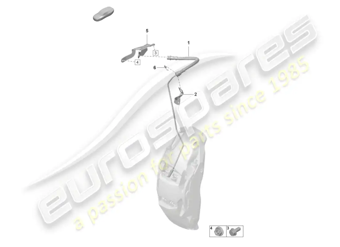 porsche 2020 (taycan 9j1-1) diagrama de piezas del tubo/manguera de freno desde la manguera de freno hasta la carcasa de la pinza de freno