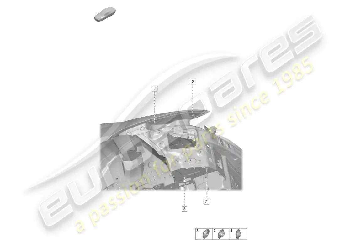 porsche 2020 (taycan 9j1-1) diagrama de piezas de la luz trasera del panel transversal izquierdo y derecho