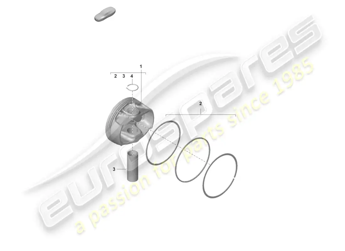 porsche 2025 (992-2 gt3/rs/st) pistón diagrama de piezas