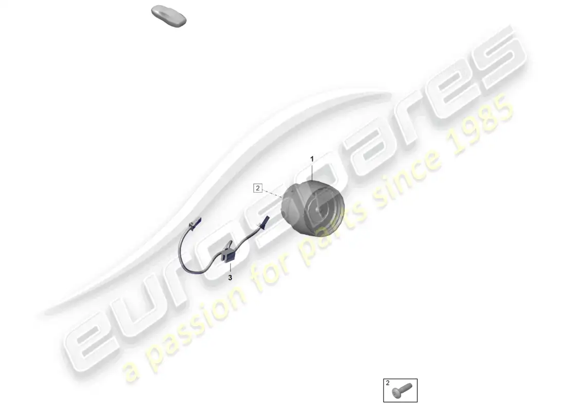 porsche 2021 (992-1 gt3/rs/st) reloj digital instrumentos adicionales diagrama de piezas