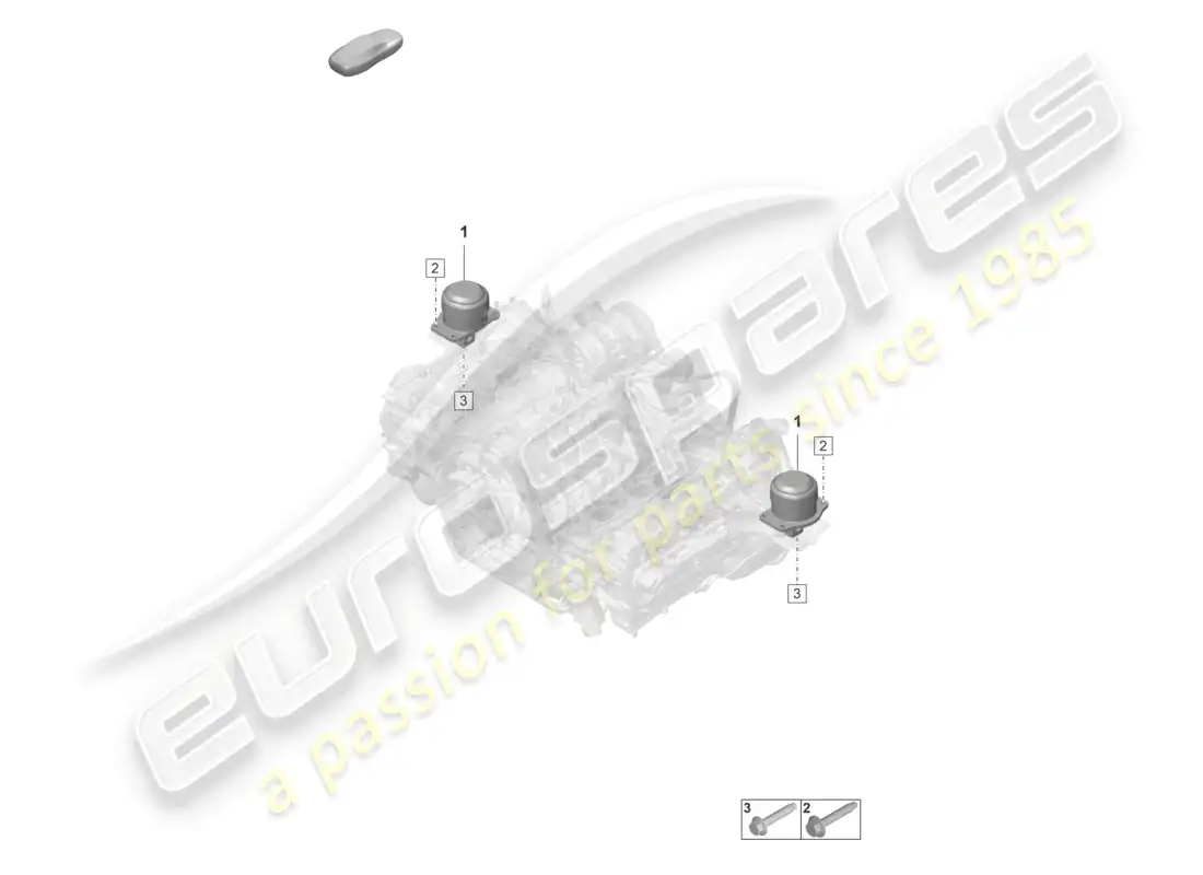 porsche 2026 (992-2 gt3/rs/st) dispositivo de elevación del motor diagrama de piezas