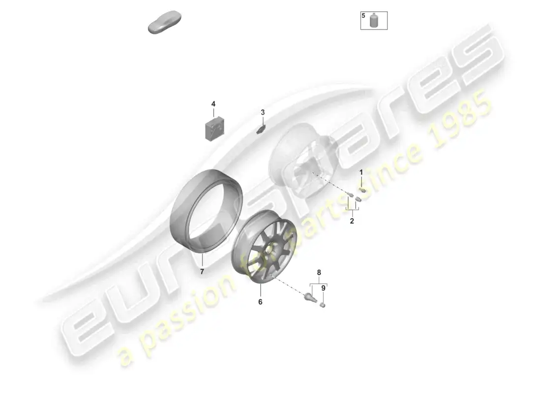 porsche 2020 (taycan 9j1-1) diagrama de piezas de piezas individuales