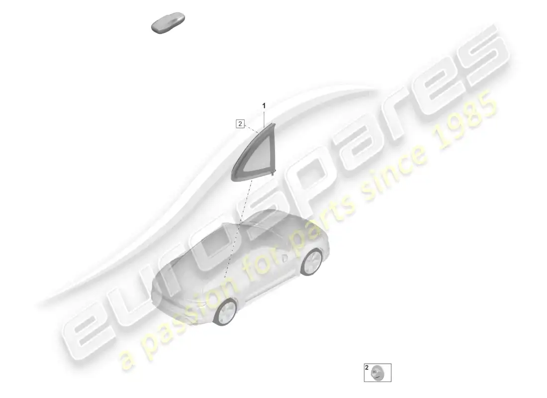 porsche 2020 (taycan 9j1-1) diagrama de piezas de la ventana lateral